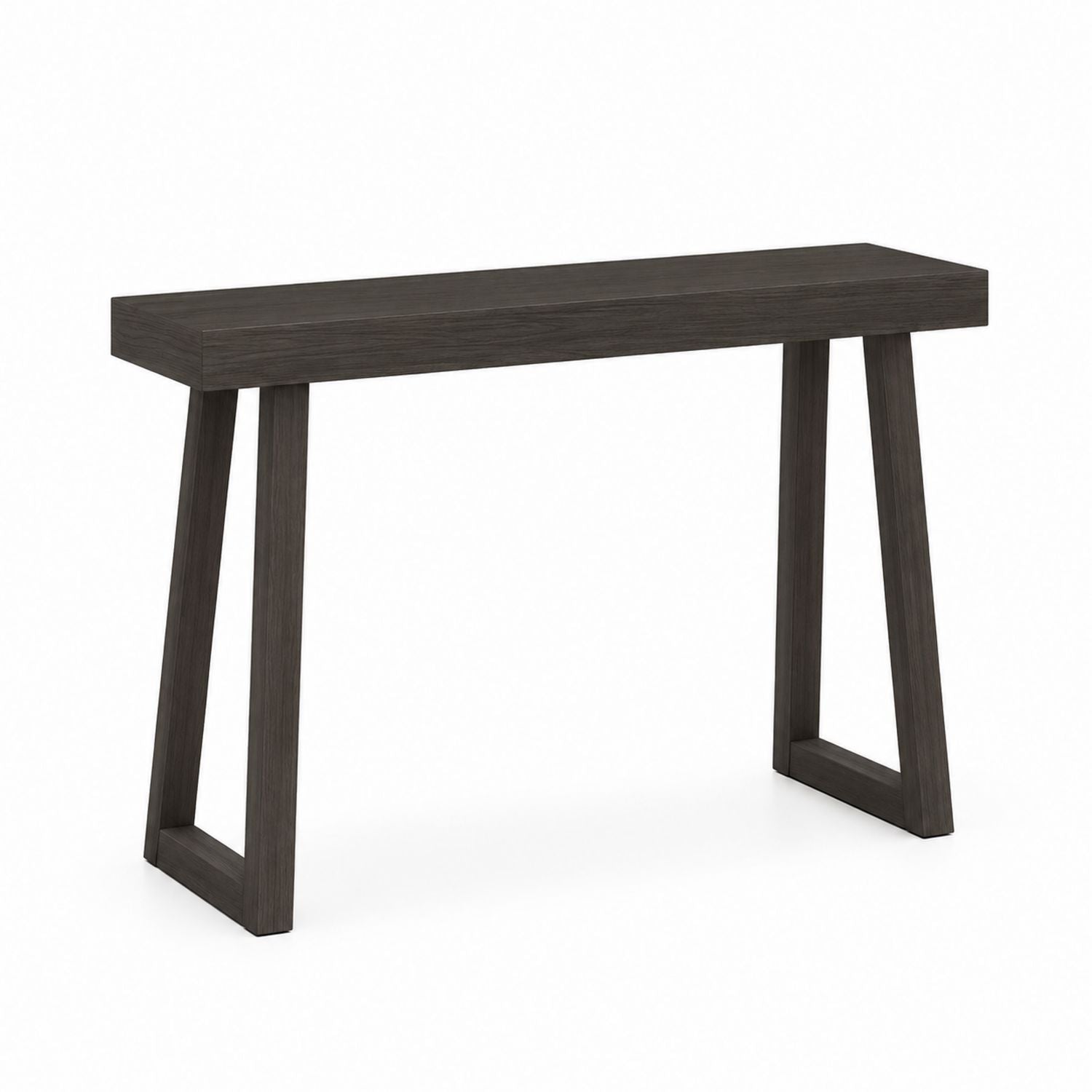 Konsola drewniana ciemnoszara prostokątna