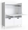 Vicco Biurko i stół komputerowy: 110 × 45 cm, biały
