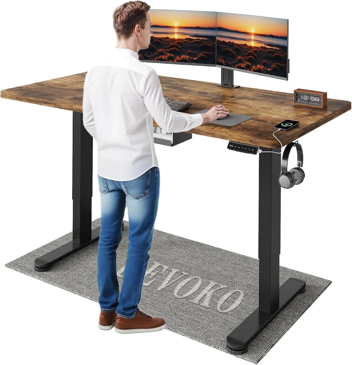 Biurko i stół komputerowy: 140 × 70 cm