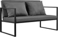 Sofa — 70 × 114 × 60 cm, czarny