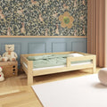 Need Sleep łóżko dziecięce 90x200 z barierkami z drewna świerkowego: 90 × 200