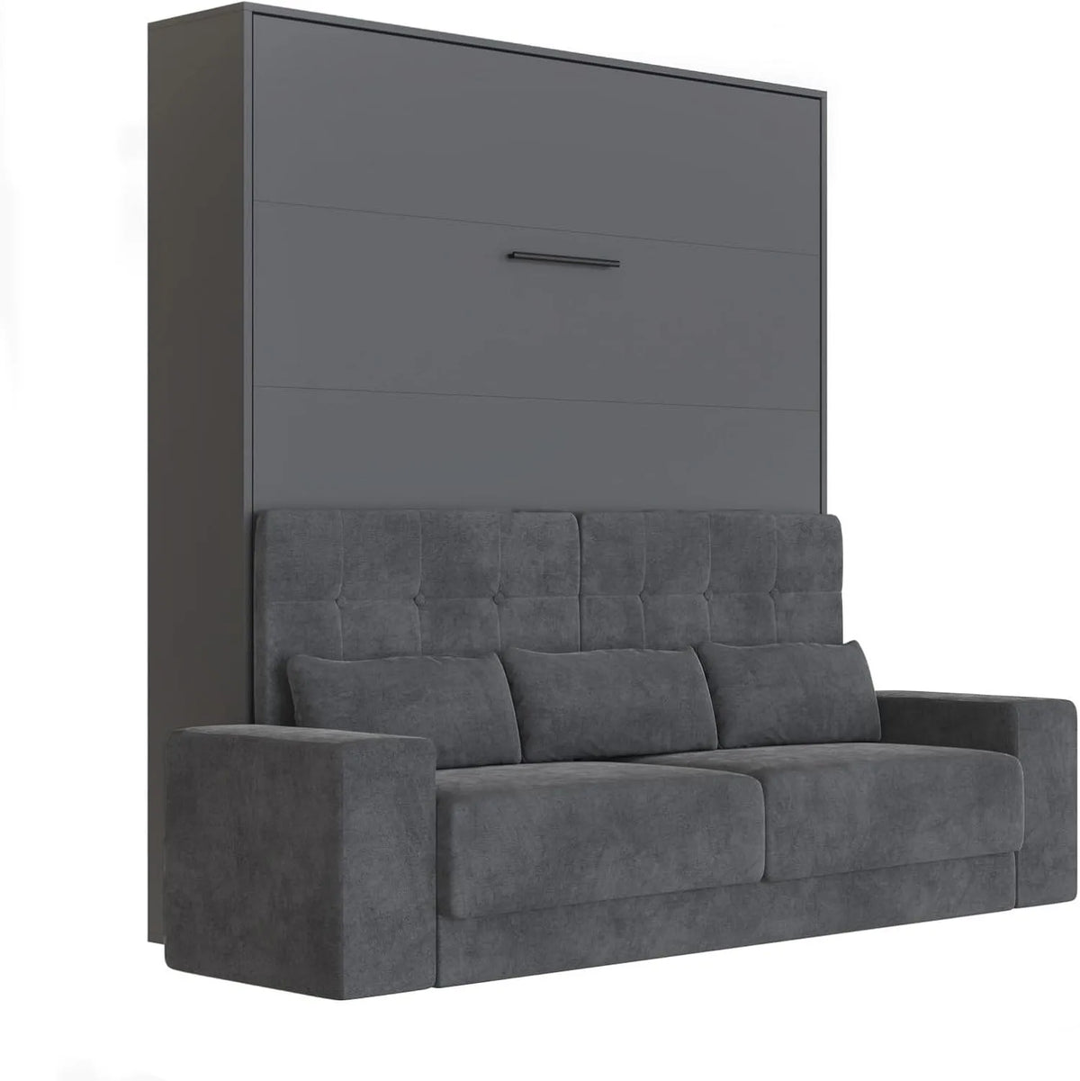 SMARTBett półkotapczan z sofą Antracyt M1 – 160 × 200 cm, antracytowy
