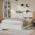 Łóżko 160 x 200 LED — z portem USB, wyświetlacz LED, 160 × 200, 160 × 200 cm