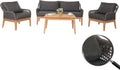 Sofa ogrodowa i sofa wypoczynkowa na taras: HWC, z drewna