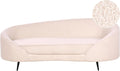 Sofa – tapicerka bouclé, czarny