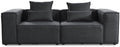 Sofa narożna — modułowa konstrukcja, z poduszkami, 240 × 70 × 120 cm, 46 cm, 80 cm