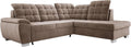 Sofa narożna – tapicerka aksamitna, 186 × 125 cm, 258 × 212 cm