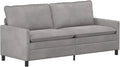 Sofa: z podłokietnikami, tapicerka aksamitna, 196 × 81 × 87, 5 cm