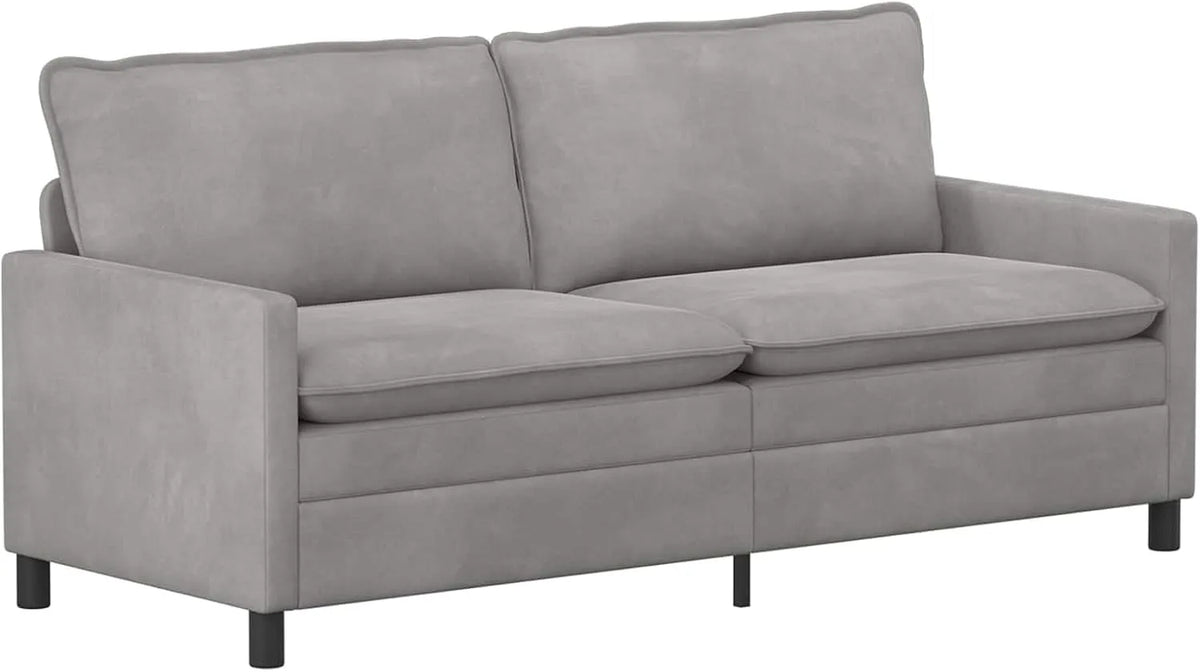 Sofa: z podłokietnikami, tapicerka aksamitna, 196 × 81 × 87, 5 cm