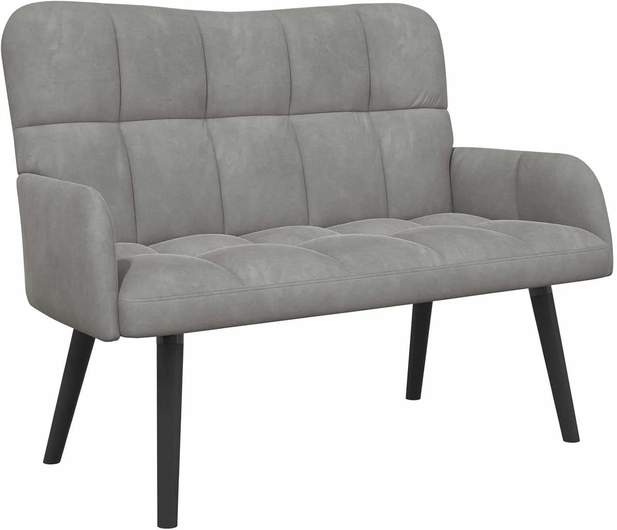 Sofa – kompaktowa konstrukcja, tapicerka aksamitna, 115 × 61 × 87 cm