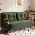 Sofa – z funkcją relaks, ze sztruksu, tapicerka materiałowa, wypełnienie piankowe, 65cm, rozkładana konstrukcja, z metalu