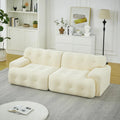 Sofa — z podłokietnikami, 2-osobowa, beżowy
