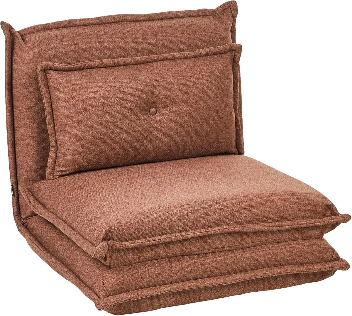 Sofa: z funkcją spania, z poduszkami, brązowy, rozkładana konstrukcja