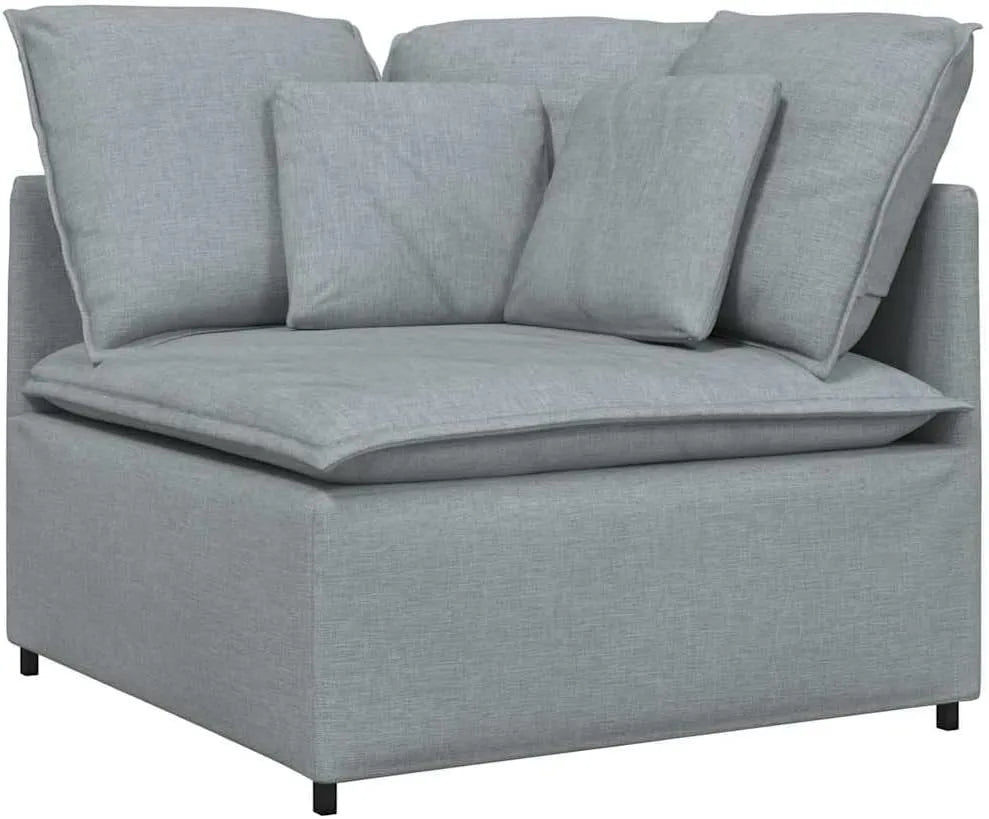 Sofa narożna – modułowa konstrukcja, z poduszkami, 100 cm
