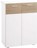 kleankin Szafka łazienkowa i słupek do łazienki 60 cm x 30 cm x 85 – 85 cm