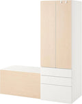 IKEA PLATSA/SMÅSTAD zestaw do przechowywania — 150 × 57 × 181 cm, biały