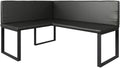 Vicco Ławka narożna do jadalni 'Ravon' — 120 × 150 cm, czarny