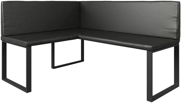 Vicco Ławka narożna do jadalni 'Ravon' — 120 × 150 cm, czarny