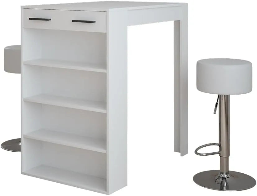 Vicco Zestaw stolików barowych 'Repose' – 67 × 100 cm, biały