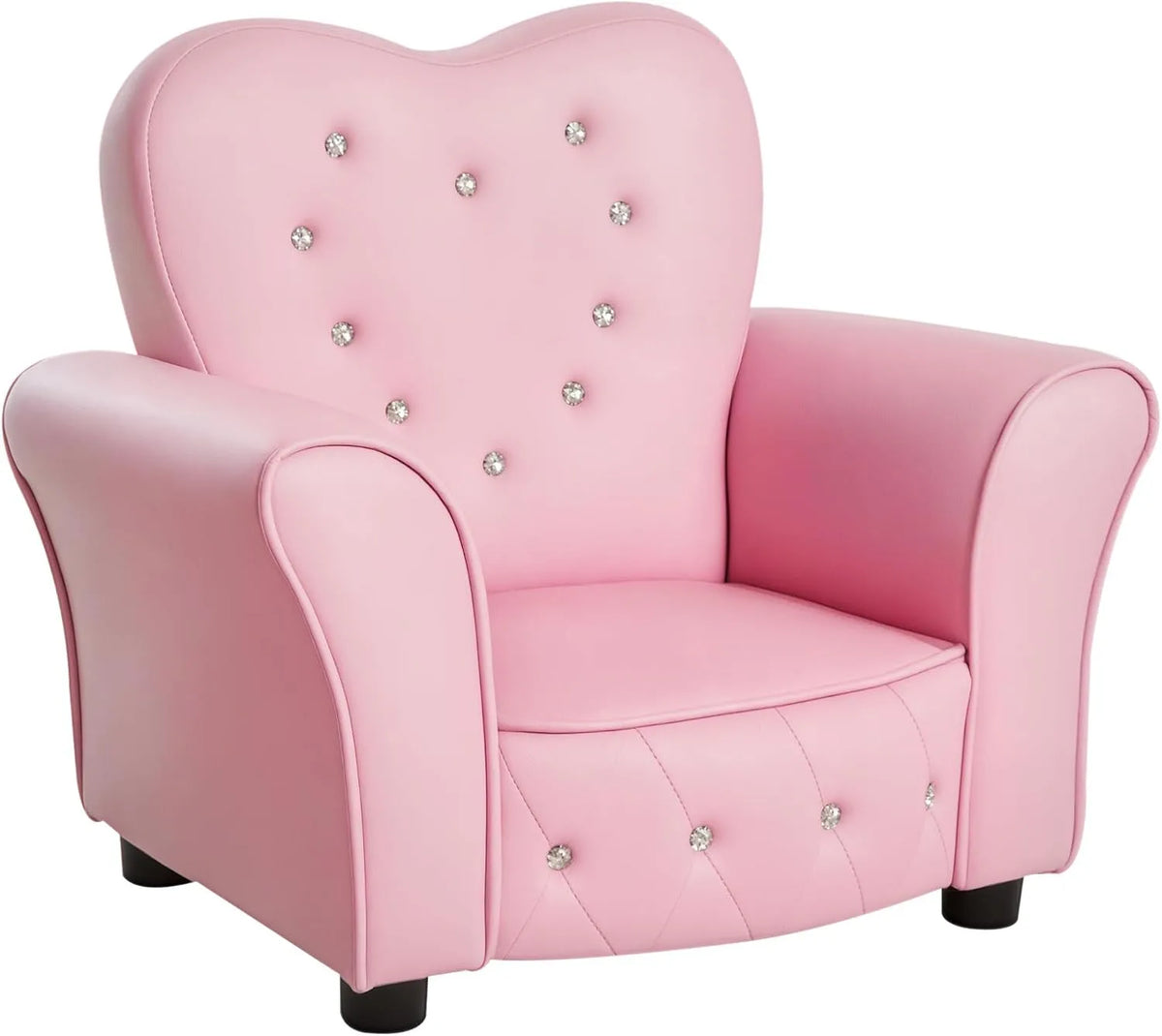 HOMCOM Sofa: MINISOFA, różowy