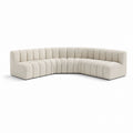 Sofa narożna tapicerowana tkaniną Bouclé 300 cm