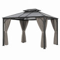 Altana metalowa z poliwęglanowym dachem 300x400x270 cm