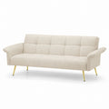 Sofa z tkaniny 200x90x85 cm Beżowy