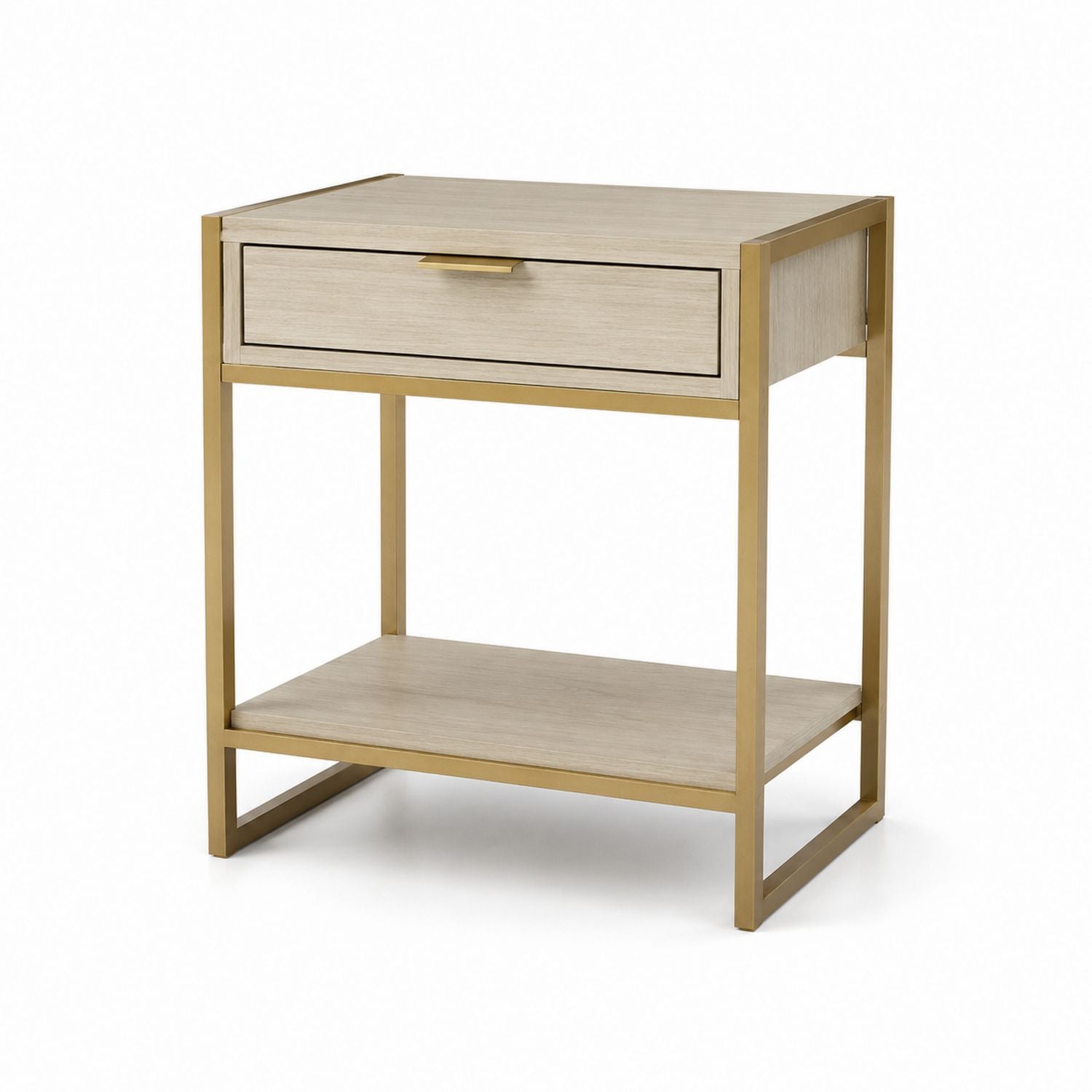 Szafka nocna z metalowymi nogami 60x40x60 cm