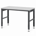 Stolik roboczy stalowy z blatem MDF 120x60 cm