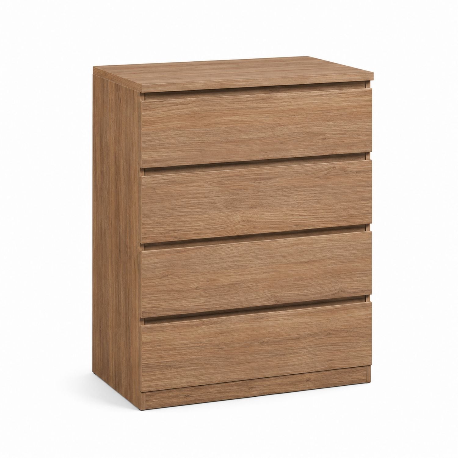 Komoda z 4 szufladami laminowana dąb 80x100x40 cm